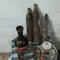 قلیون رخ دار چوب گردو و ‌تنه راش