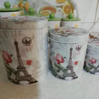قوطی فلزی گالوانیزه .تنگ بلور بزرگ