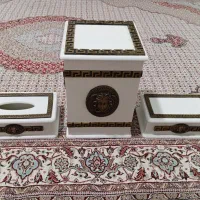 ست سطل و جا دستمالی و جا کاردی