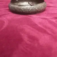 قندان  قلمکاری نقره  و زیر سیگار قلمکاری  نقره