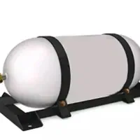 کپسول گاز CNG بزرگ با پایه