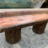 نیمکت طرح چوب بتنی