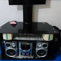 میز تلویزیون شیشه ای اصل