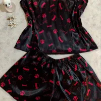 تاپ و شلوارک ساتن