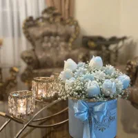 باکس گل شمع و گل بابونه