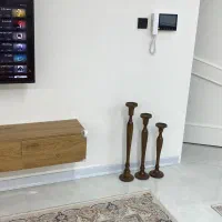 ۳ عدد جا شمعی پایه بلند چوب راش