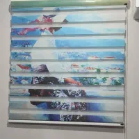 پرده زبرا طرح دار