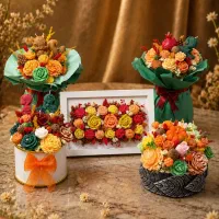 شمعهای ژورنالی و باکس گل شمعی مناسبتی