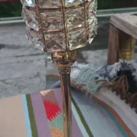 جاشمعی دکوری پایه فلزی ارتفاع تقریبا 50سانت