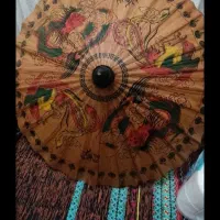 چتر تزیینی با چوب بامبو