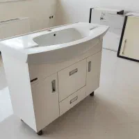 روشویی پهن  بهمراه کابینpvc