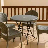 صندلی پلاستیکی بدون دسته حصیری