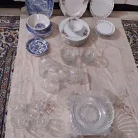 ظروف بلور، چینی،ملامین