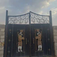 درب آهنی دو لنگه سنگین