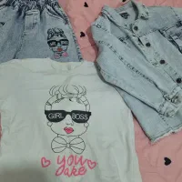 کت و شلوار جین دخترانه