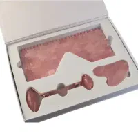 پک چشم بند گواشا رولر صورت (ست سنگی) رزکوارتز اصل