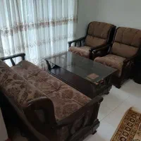 مبل چوب و پارچه درجه یک