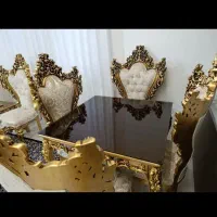 میز نهار خوری چوب گردو4نفره