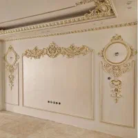 دنیای گچبری گچ بری پیش ساخته کاغذدیواری پارکت کناف