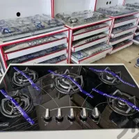 اجاق گاز صفحه ای. رومیزی توکار شیشه ای ۸ میل