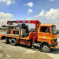 جرثقیل خاور ۳تن کفی دکل بلند جهت کار شبانه روزی
