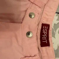 شلوار پارچه کش صورتی و گلبهی بسیار زیبا esprit