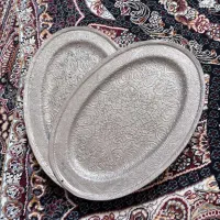 سینی مسی قلم‌زنی طرح کلاسیک