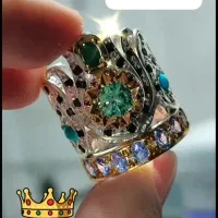 انگشتر خاص تاج نقره