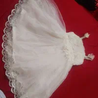 پیراهن مجلسی دخترانه پیراهن عروس دخترانه ۳عدد