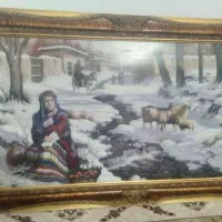 یک قاب عکس سلطنتی فروشی طول۶۵سانت عرض۱۰۵سانت هست