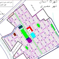 زمین مسکونی شهرک آسمان مصیری باقری نورآباد رستم