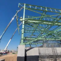 طراحی، تهیه نقشه کارگاهی، ساخت و نصب اسکلت فلزی