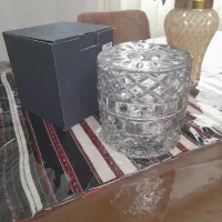 جا دستمال استوانه شیشه ای جدید نو