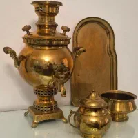 سماور ذغالی ۳ لیتری، تزئینی، کلکسیون، استفاده نشده
