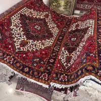 جفت ۶متری دستبافت هریز زمینه کرم