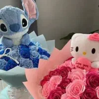 گل ربانی ساده و شاین و دو رنگ زیر قیمت
