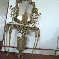 آینه شمعدان همراه با سطل اشغالی وجادستمال