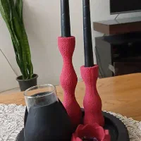 دکوری ، ست مشکی زرشکی