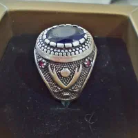 انگشتر یاقوت کبود ترکیه دو ذوالفقار