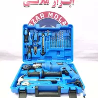 جعبه ابزار و دریل برقی ۶۵۰ وات ویوارکس / کیت کامل