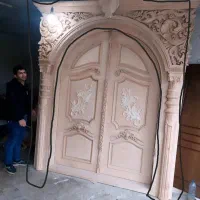 فروش منبت دور درب با چوب راش گرجستان