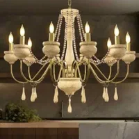 لوستر رستیک 8 شاخه بزرگ رنگ پتینه تاینا