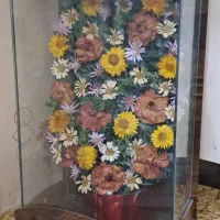 قاب گل خشک محفظه شیشه ای