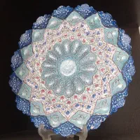بشقاب مینا کاری