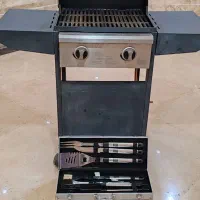 باربیکیو خارجی با تجهیزات جانبی و کاور