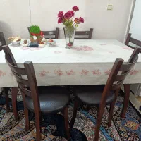 میز ناهارخوری چوبی سالم ۶نفره