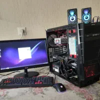 کیس کامپیوتر گیمینگi7رم 24 گرافیک8 کامل+مانیتور