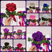 گلکده رز با ربان /باکس گل/