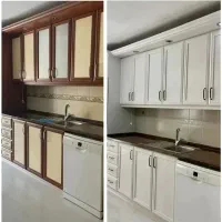 بازسازی و تغییر رنگ کابینت منزل زیر ۳۰ میلیون