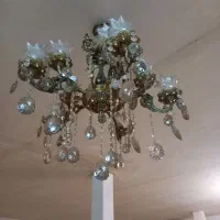 لوستر برنجی پنج شاخه